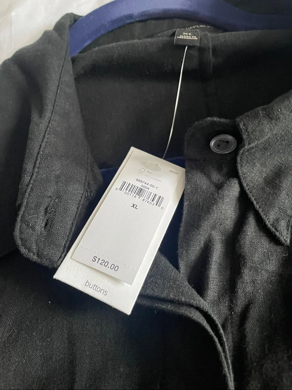 NWT Banana Republic linen-blend shirt dress - Picture 5 of 9